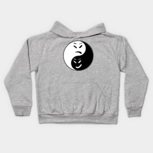 Happy Sad Yin Yang Kids Hoodie